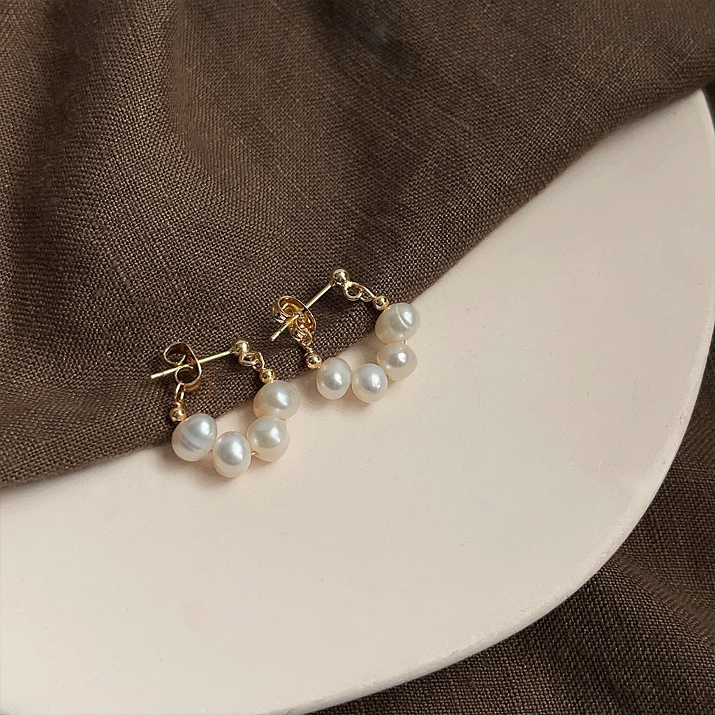 PENDIENTES DE PERLAS NATURALES