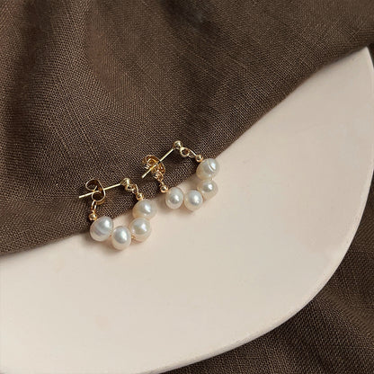 PENDIENTES DE PERLAS NATURALES