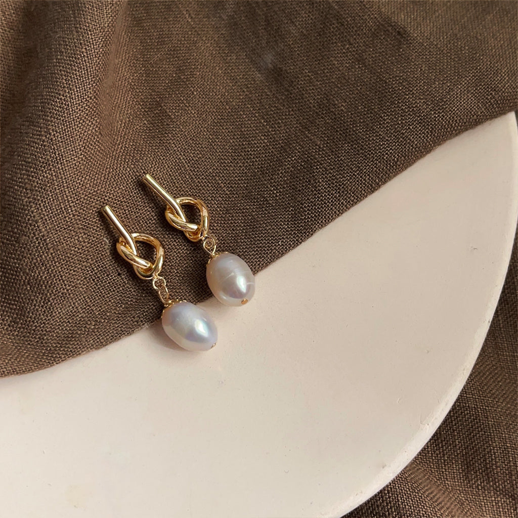 PENDIENTES DE PERLAS NATURALES