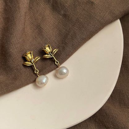 PENDIENTES DE PERLAS NATURALES