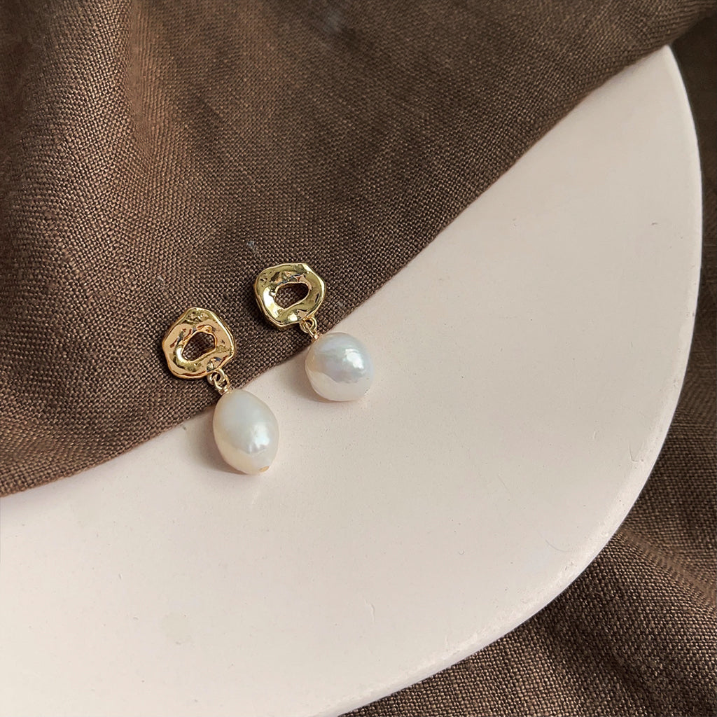 PENDIENTES DE PERLAS NATURALES