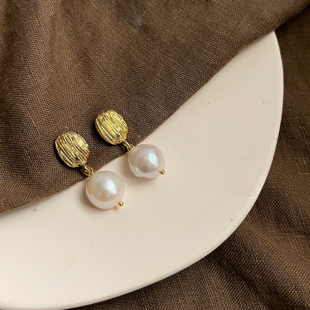 PENDIENTES DE PERLAS NATURALES