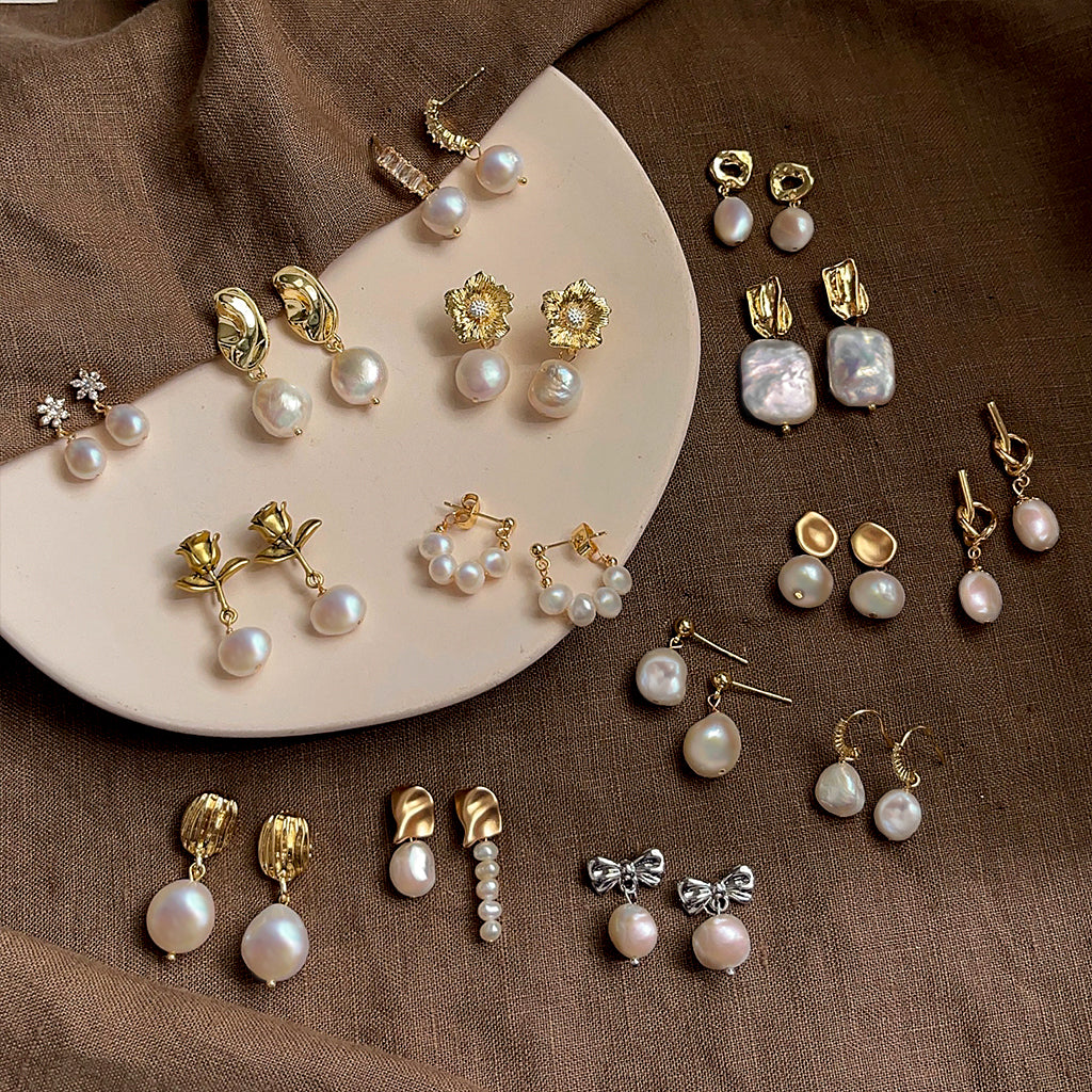 PENDIENTES DE PERLAS NATURALES