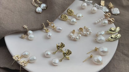 PENDIENTES DE PERLAS NATURALES